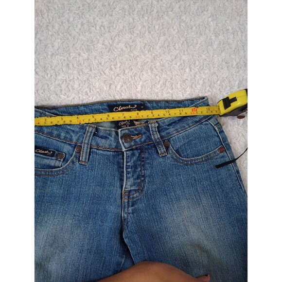Clash jeans embroided ankle girl Blue jeans  Size 0 - Picture 6 of 10